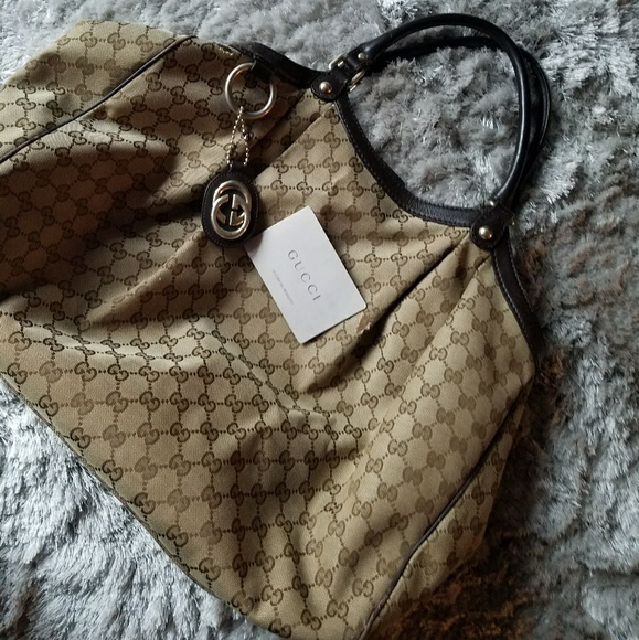 Gucci Sukey Large Brown GG - Picture 2 of 8